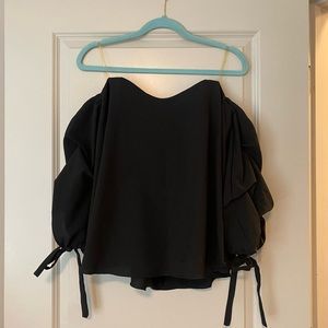 Black Off the Shoulder Top - NWT